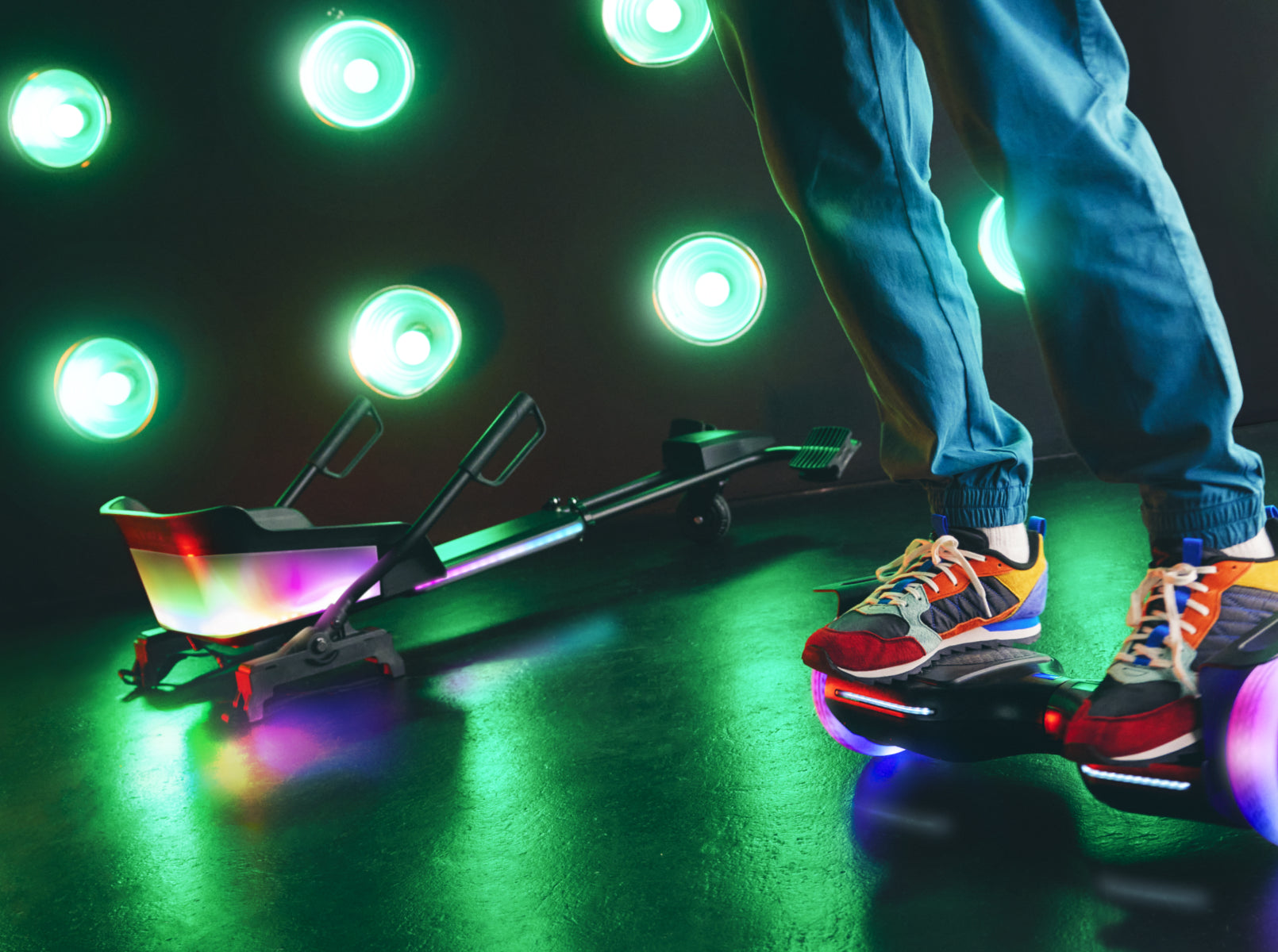 Jetson Remix Light-Up Hoverboard and Go-Kart Combo