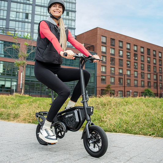 woman riding bolt pro x electric bike