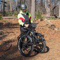 man folding core e-bike