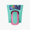 close up of the rear foot brake on the gabby's dollhouse kick scooter