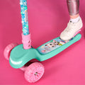 close up of the scooter deck on the gabby's dollhouse kick scooter