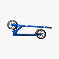 folded blue hex kick scooter