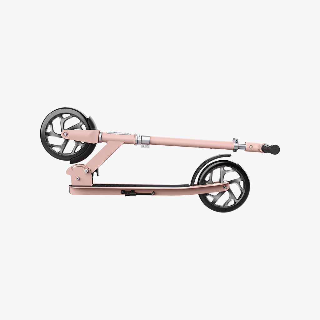 folded rose gold hex kick scooter