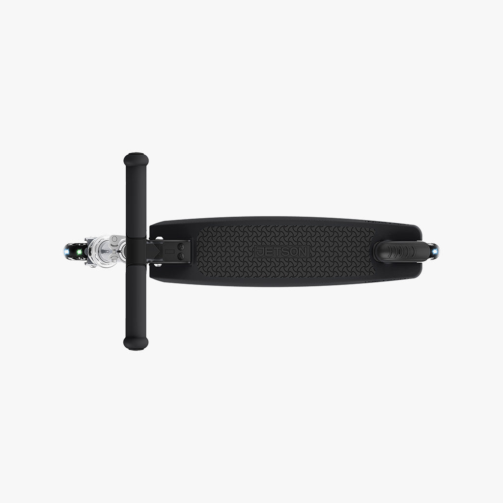 new black jupiter kick scooter view top down
