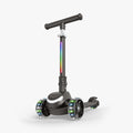 black leap kick scooter with light up stem and wheels