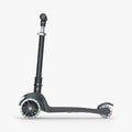 black leap kick scooter facing to the left