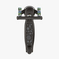 overhead view of scooter deck on black leap kick scooter
