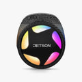 close up of light up wheel on lyra hoverboard