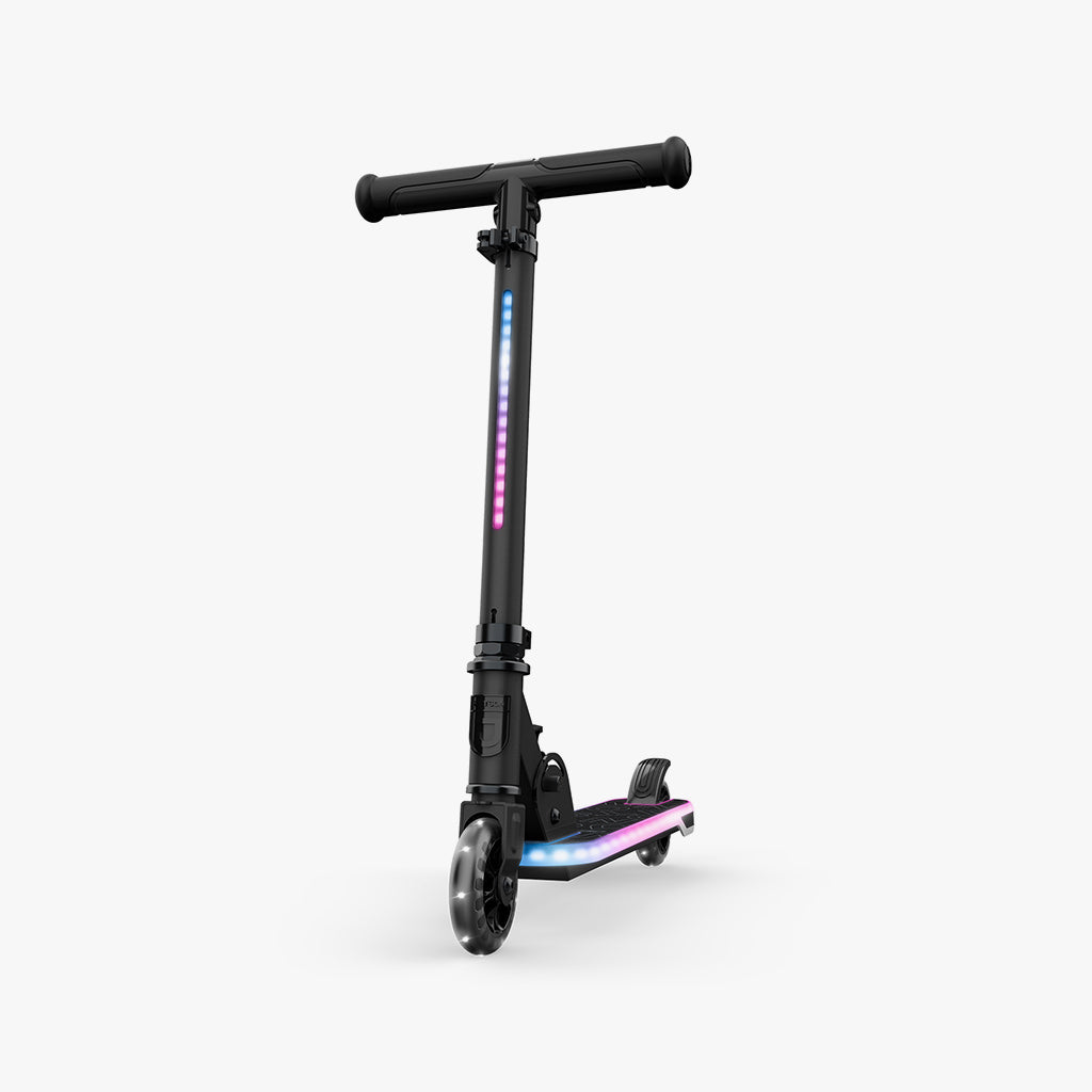angled view of orbit x kick scooter