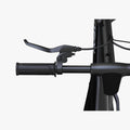 close up of handlebar and brake on the otg elite electric bike