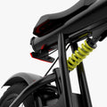 close up of suspension on otto electric bike