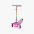 light up princess kick scooter on a diagonal