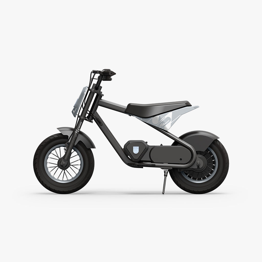 rio electric dirt bike facing left