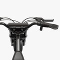 close up of handlebar on rio electric dirt bike