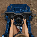 view of steering wheel in safara ride on