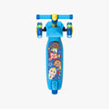 overhead view of scooter deck on cocomelon 2 in 1 kick scooter
