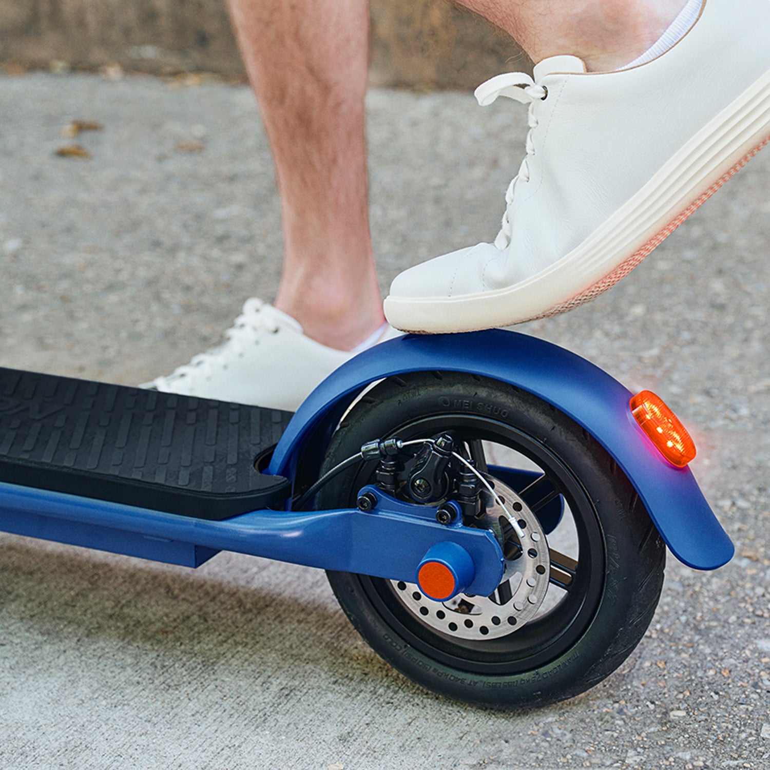 rear fender/brake on the shield scooter