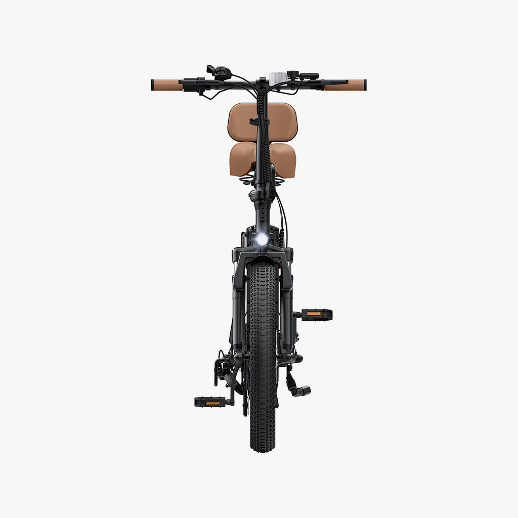 front facing view of venture electric bike