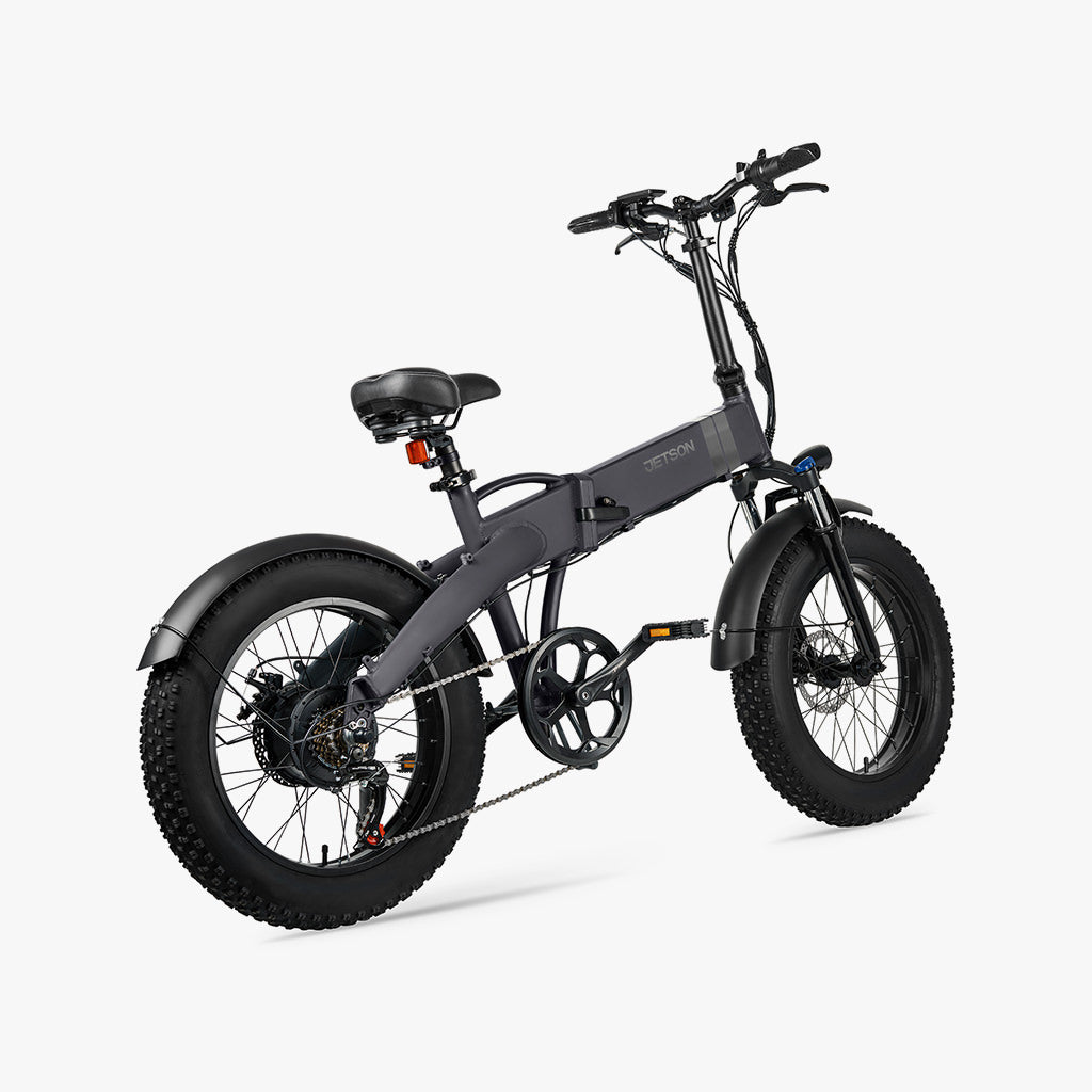 warren electric bike facing away