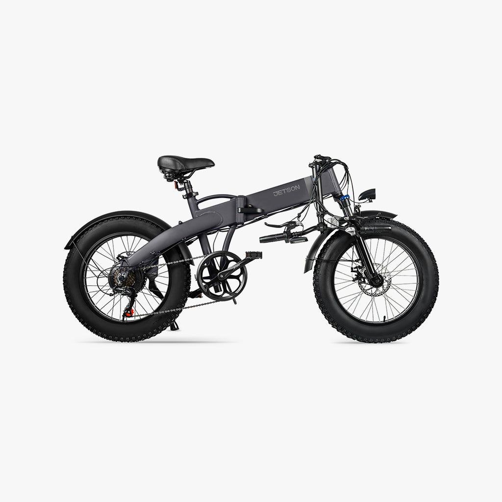 warren bike facing to the left, handlebar folded