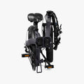 warren electric bike folded in quarters with battery compartment exposed