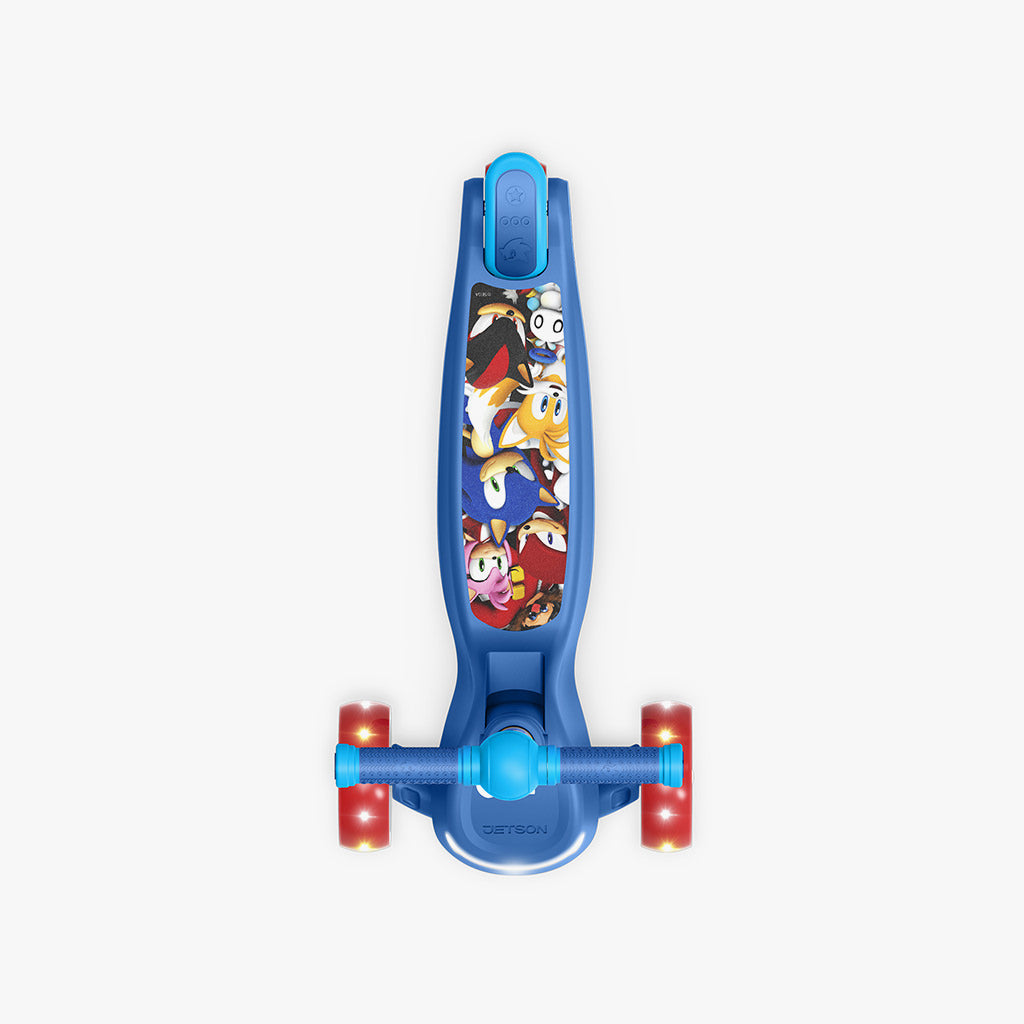 aerial view of the sonic themed scooter deck version 1