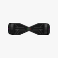 overhead view of black spin hoverboard