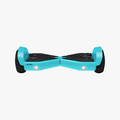 tilted front view of blue spin hoverboard