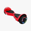 angled view of red spin hoverboard