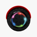 close up of wheel on red spin hoverboard