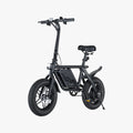 the Atlas e-bike angled to the left with the kickstand down
