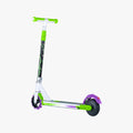rear angled view of the disney buzz lightyear electric scooter to the left