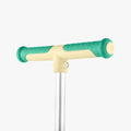 close up of the handlebar on the grogu customizable scooter