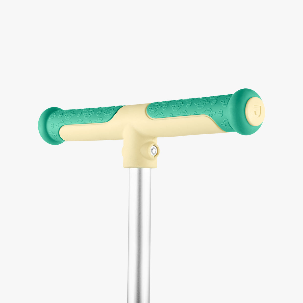 close up of the handlebar on the grogu customizable scooter