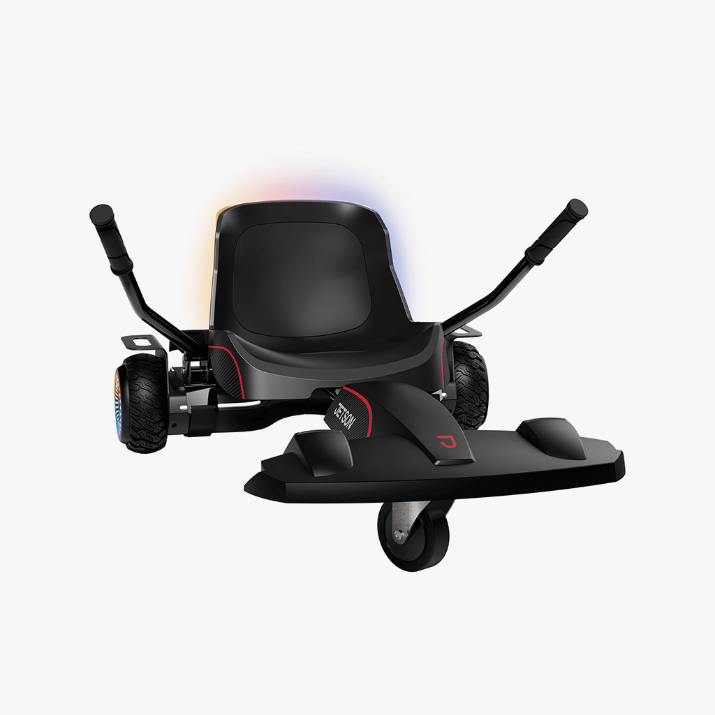 side angled view to the right of the force hoverboard combo