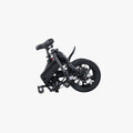Haze electric bike completely folded facing right