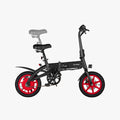 a side profile view of the Arro electric bike with a demonstration of how the seat can be adjusted by showing it at two different heights