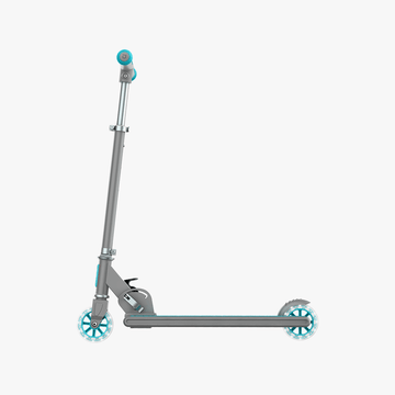 blue leo kick scooter facing to the left
