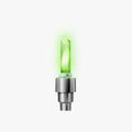single lime green light up valve for bike tires