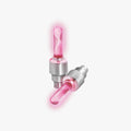 pink light up valves for bike tires