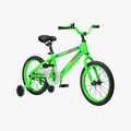 angled view of green and black light rider 16 bike