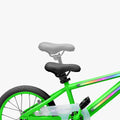 adjustable seat height on green and black light rider 16 bike