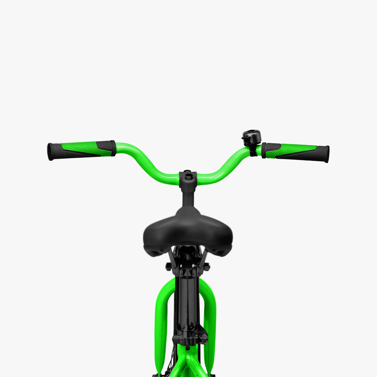 handlebars on green and black light rider 16 bike