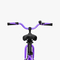 handlebars on purple and black light rider 16 bike