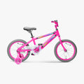 side profile of pink light rider 16 bike