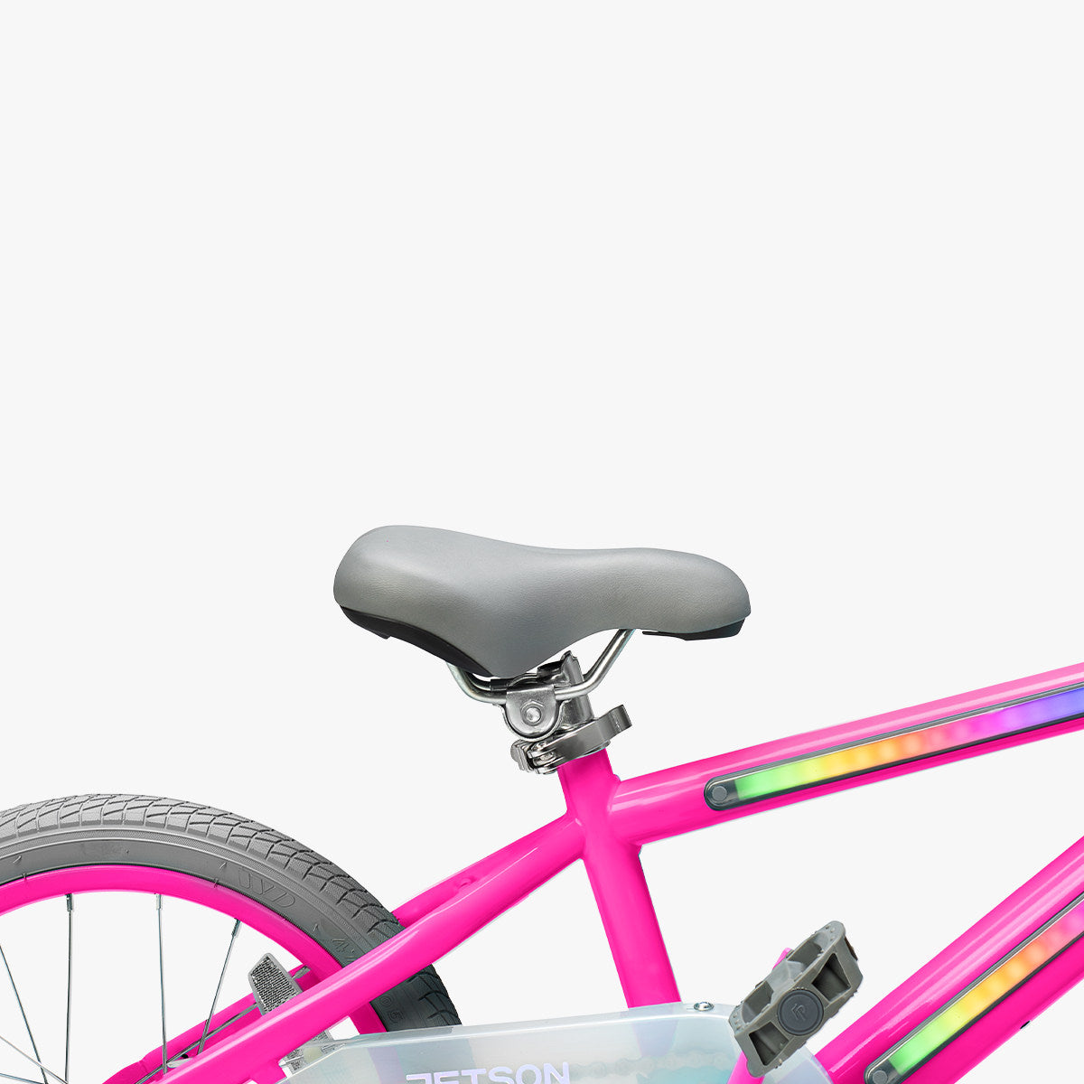 adjustable seat height on pink light rider 16 bike