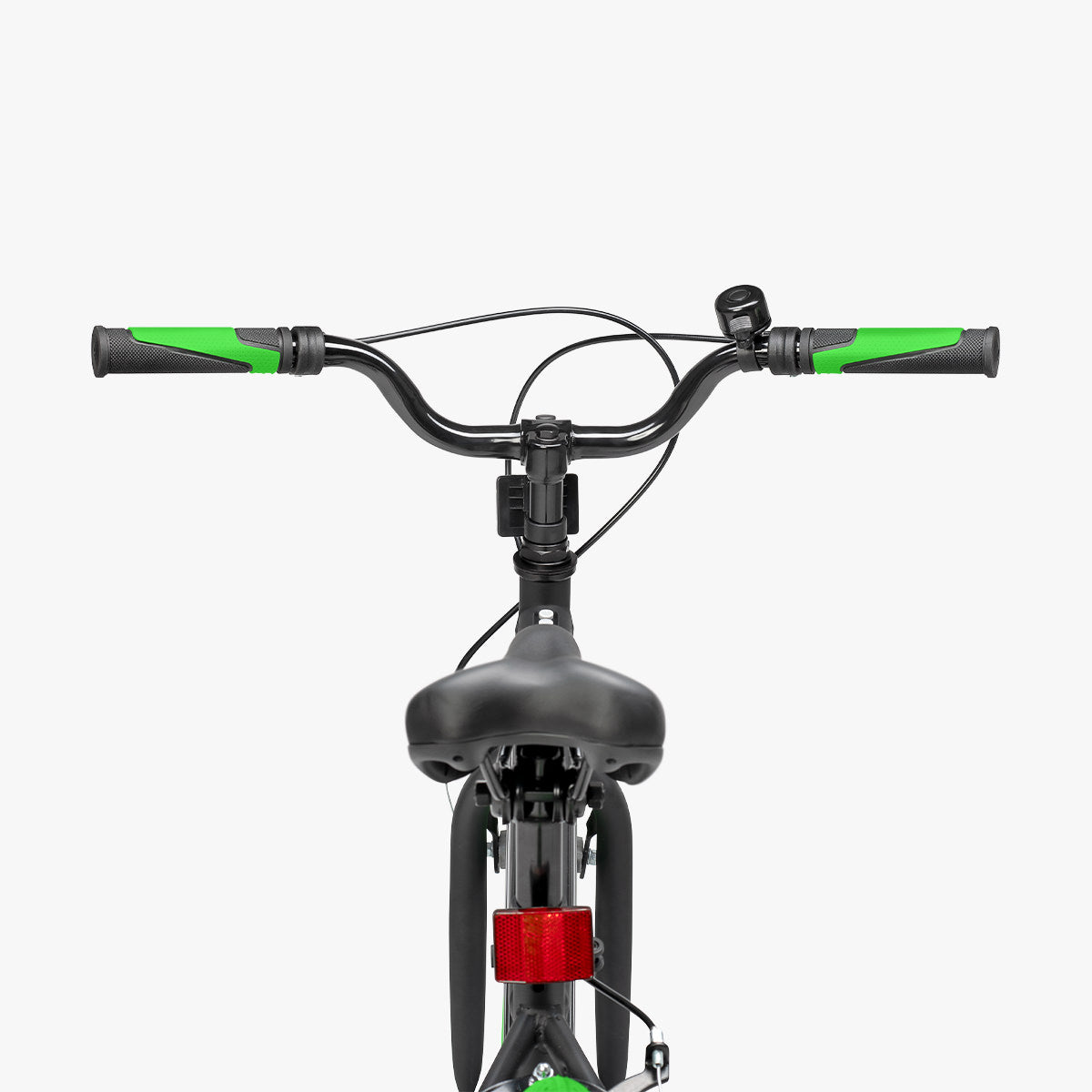 back view of the JLR X bike with the hand bars visible