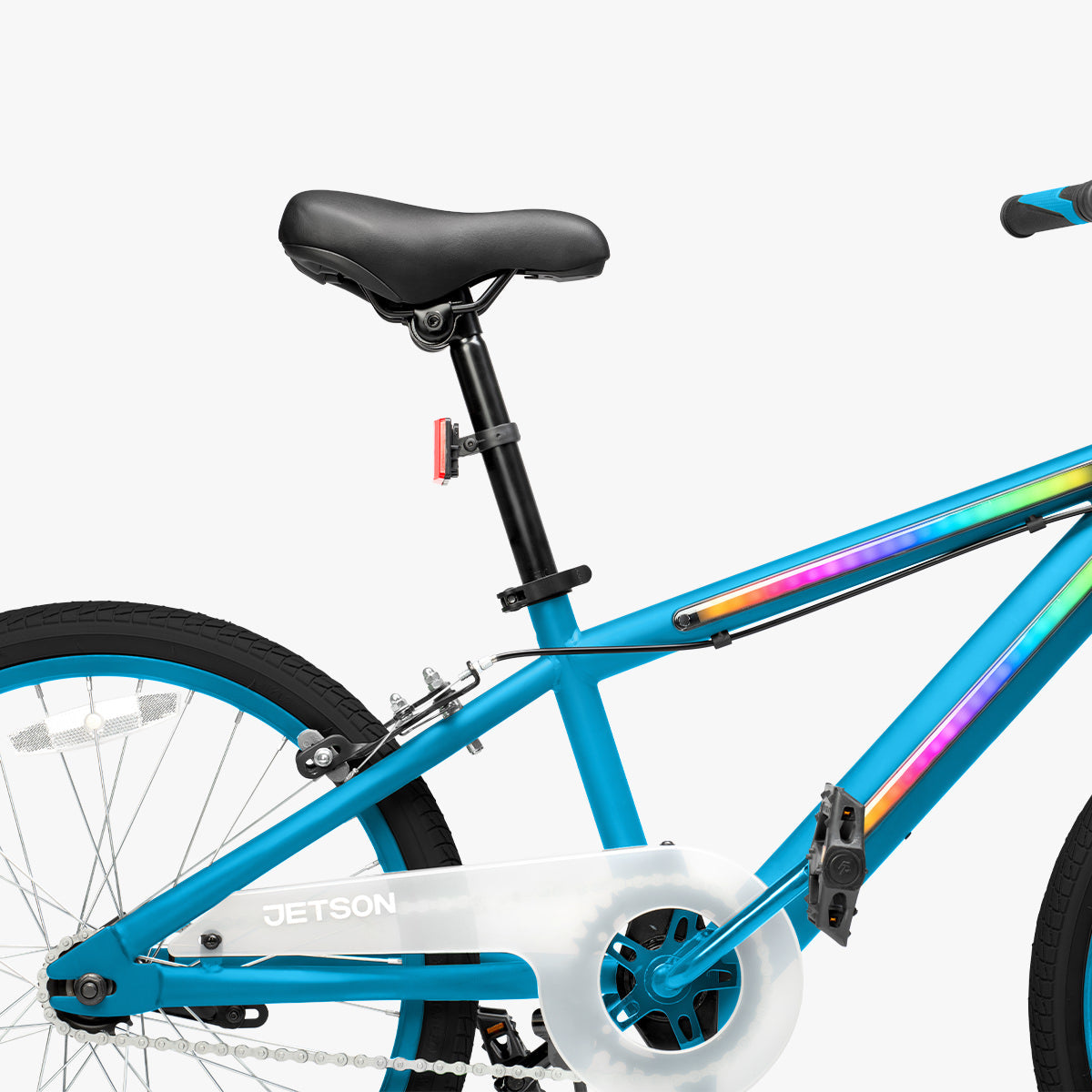 close up of bike seat that is extended