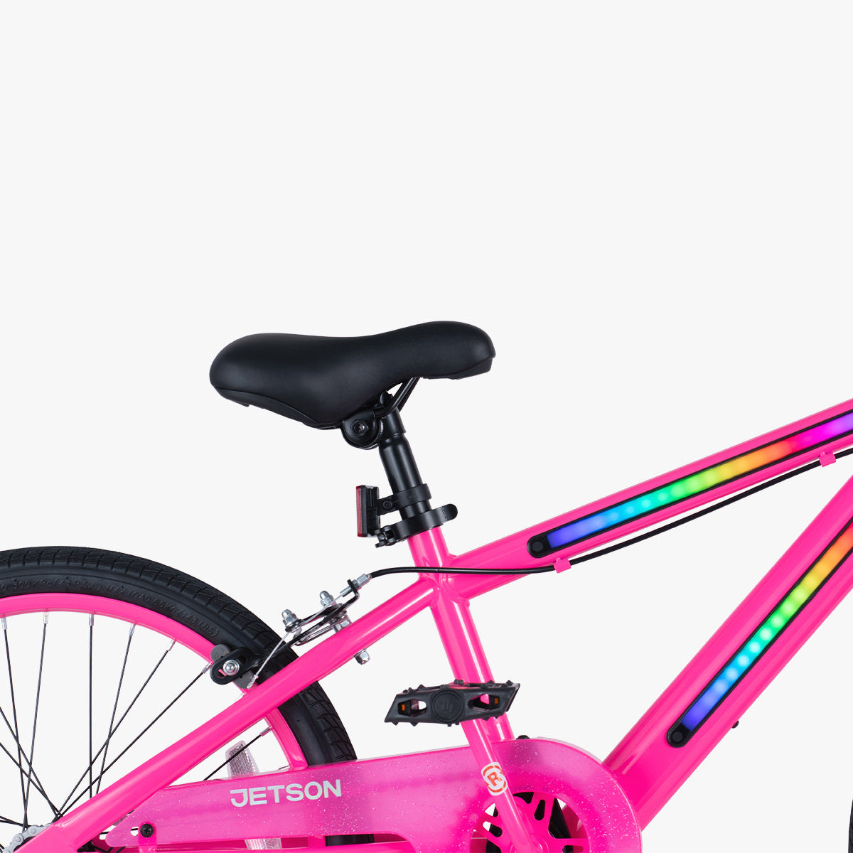 close up view of the JLR X bike not extended