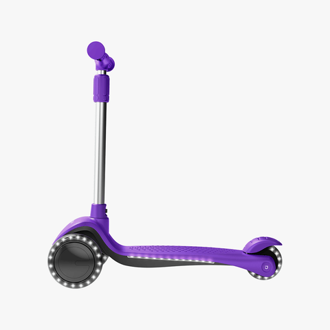 Lumi Three Wheel Light Up Kick Scooter Purple